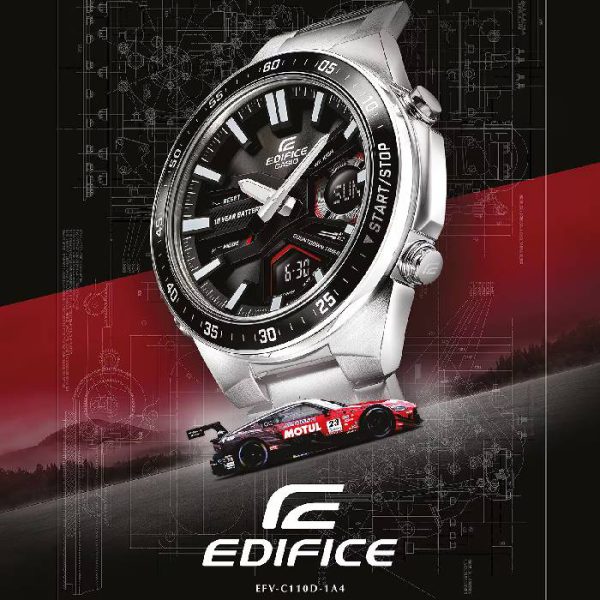 ساعت مچی مردانه EDIFICE کاسیو مدل CASIO -EFV-C110D-1A4VDF